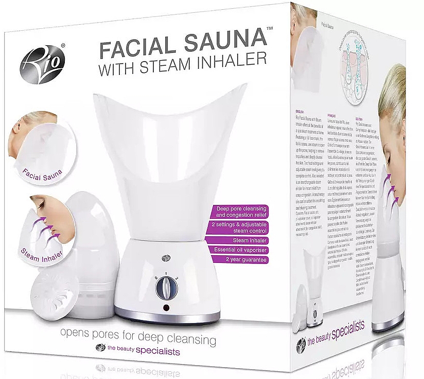 Сауна для лица - Rio-Beauty Facial Sauna & Steamer with Steam Inhaler — фото N5