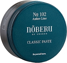 Парфумерія, косметика Паста для укладання волосся - Noberu of Sweden №102 Amber Lime Classic Paste