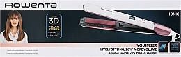 Выпрямитель для волос, белый с розовым - Rowenta Volumizer SF4655F0  — фото N2