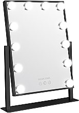 Світлодіодне дзеркало, 10259-00, чорне - Gillian Jones LED Makeup Artist Touch Mirror Black — фото N1