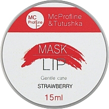 Парфумерія, косметика Полунична маска для губ - Miss Claire MC Profline & Tutushka Strawberry Lip Mask