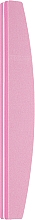 Пилка-баф для ногтей двухторонняя, полукруг 100\180, розовая - Tools For Beauty — фото N1
