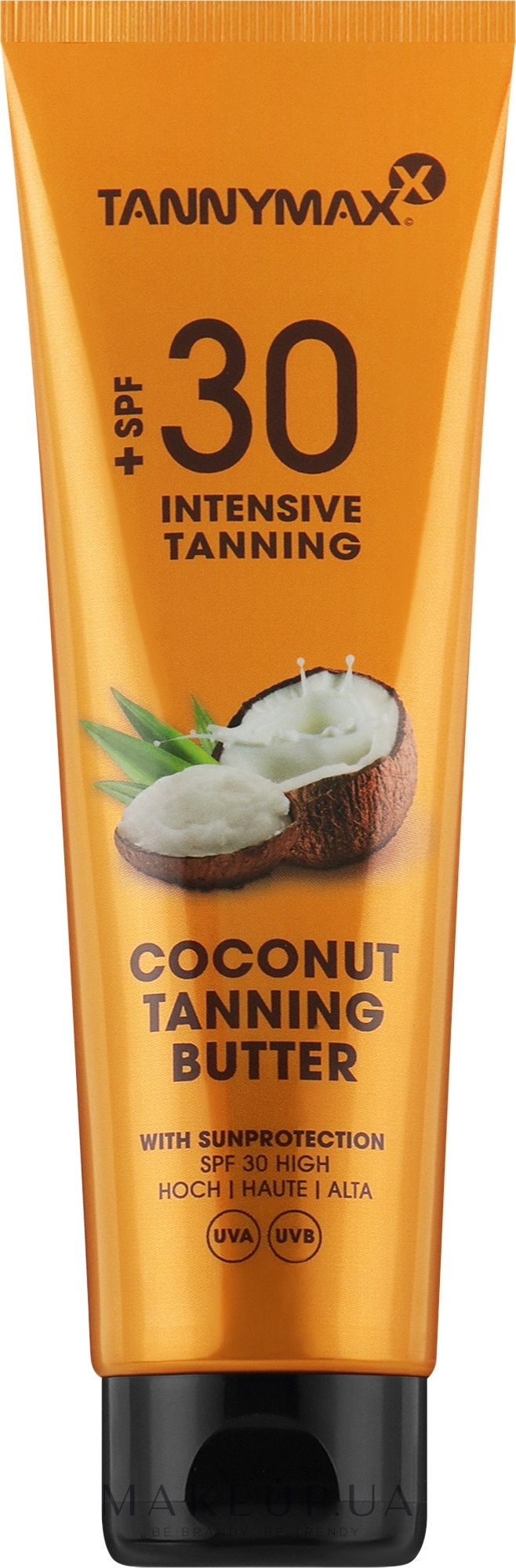 Сонцезахисний крем на основі кокосового молочка з захистом SPF 30 - Tannymaxx Coconut Butter SPF 30 — фото 150ml