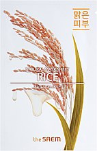 Питательная тканевая маска - The Saem Natural Mask Sheet Rice — фото N1