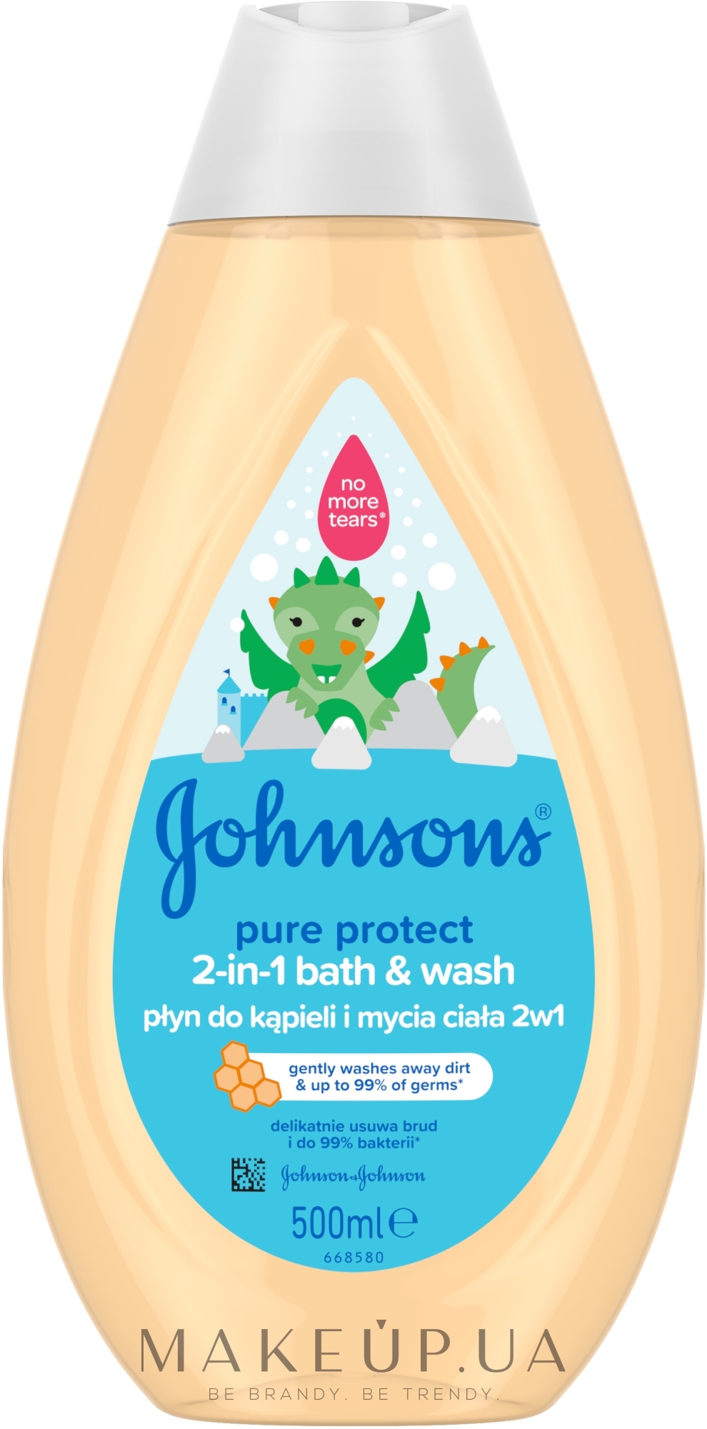 Дитячий гель-піна для душу - johnson's Baby Pure Protect — фото 500ml