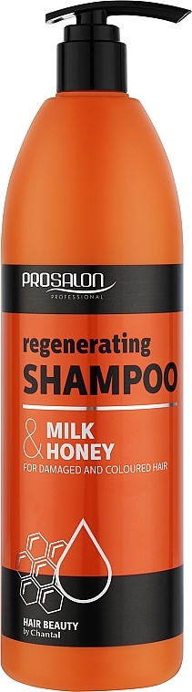 Шампунь регенерувальний з молоком і медом - Prosalon Hair Care Shampoo (з помпою) — фото N1