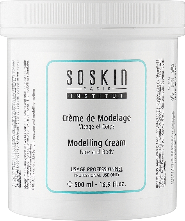Моделирующий массажный крем для лица и тела - Soskin Face & Body Modelling Cream — фото N1
