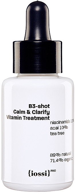 Сыворотка для лица с ниацинамидом - Iossi Pro B3-shot Calm & Clarify Vitamin Treatment — фото N1