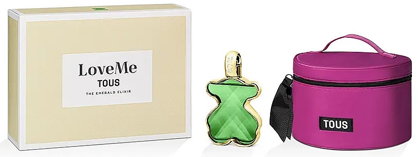 Tous LoveMe The Emerald Elixir - Набор (edp/90ml + toiletry bag) — фото N1