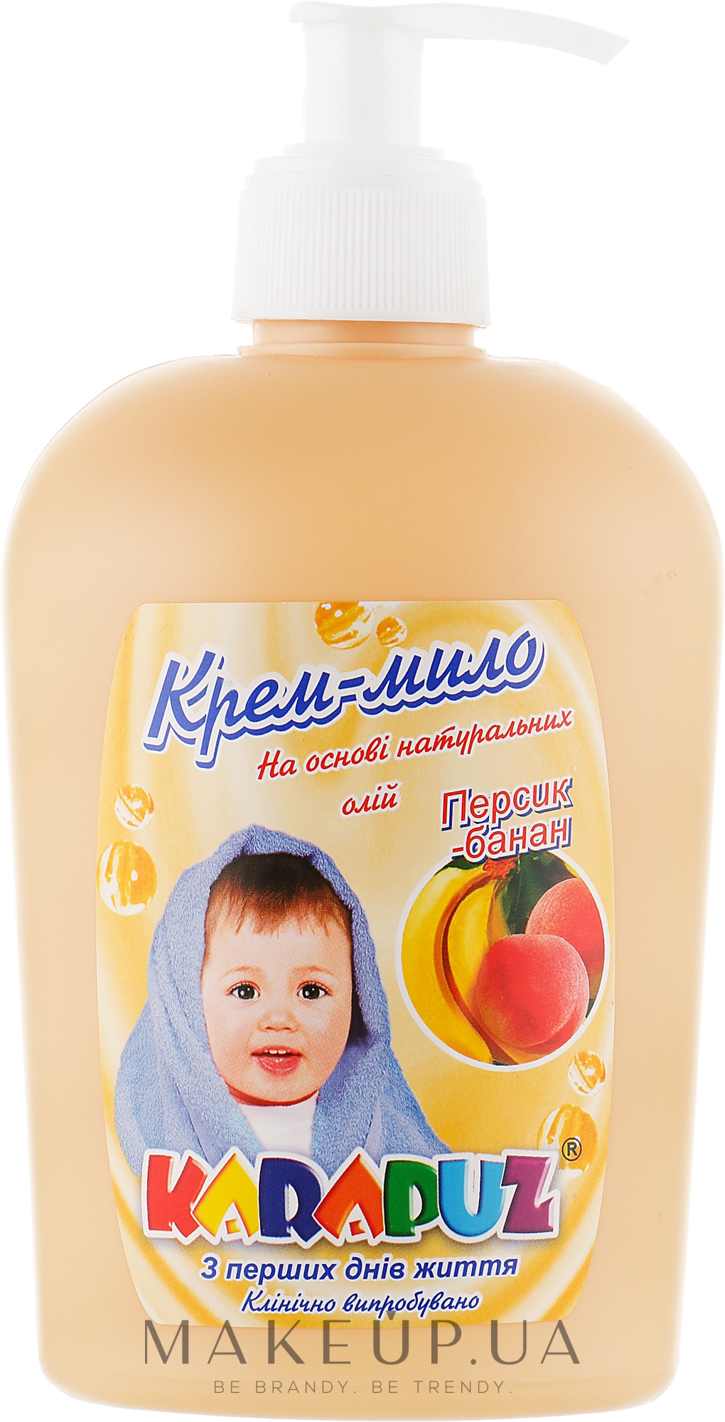 Крем-мыло "Персик-банан" - Карапуз — фото 400ml