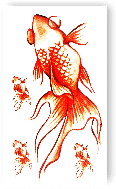 Тимчасове тату "Золота рибка" - Ne Tattoo — фото N2