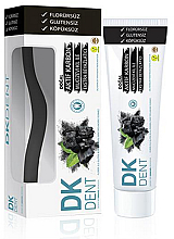 Парфумерія, косметика Зубна паста + щітка - Dermokil DKDent Activated CarbonToothpaste