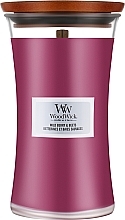 Ароматическая свеча в стакане - Woodwick Hourglass Candle Wild Berry & Beets — фото N1