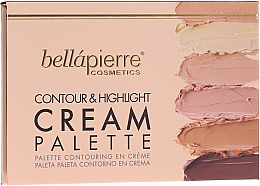 Духи, Парфюмерия, косметика Кремовая палитра для контуринга лица - Bellapierre Cosmetics Contour & Highlight Cream Pelette