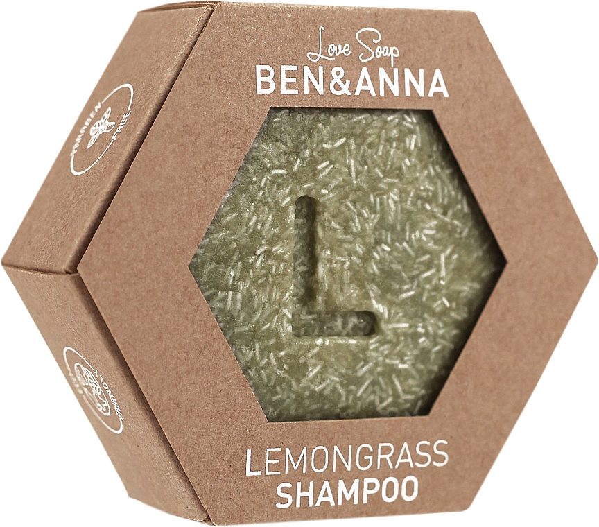 Твердий шампунь для волосся "Лемонграс" - Ben&Anna Love Soap Lemongrass Shampoo — фото N1