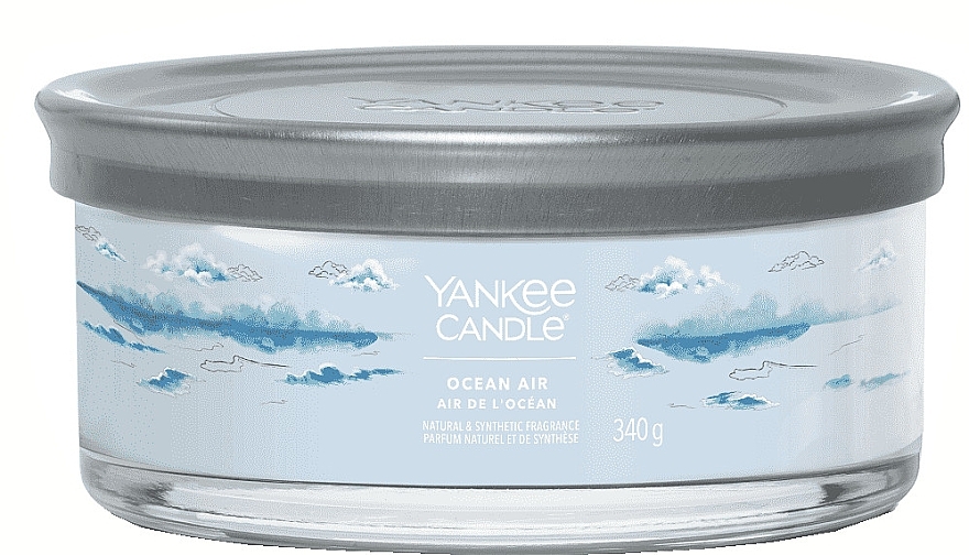 Ароматична свічка у склянці "Ocean Air", 5 ґнотів - Yankee Candle Singnature — фото N1