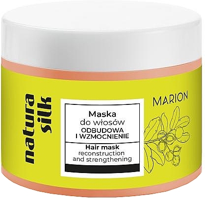 Маска для волосся - Marion Natura Silk Reconstruction and Strengthening — фото N1
