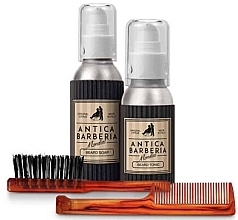 Набір - Mondial Antica Barberia Beard Gift Pack (soap/100ml + tonik/50ml + accessories/2pcs) — фото N2