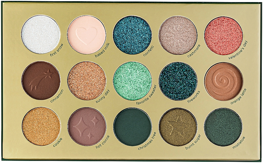 Палетка тіней для повік, 15 відтінків - Parisa Cosmetics Winter Kisses Eyeshadow Palette — фото N5