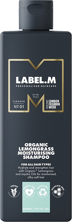 Шампунь для волосся - Label.m Organic Lemongrass Moisturising Shampoo — фото N1