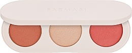 Духи, Парфюмерия, косметика Палетка для лица 3 в 1 - Farmasi 3 in 1 Face Palette