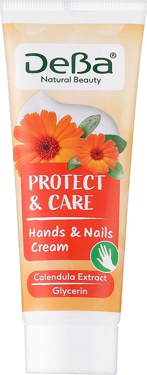 Крем для рук и ногтей "Calendula" - DeBa Natural Beauty Protect & Care Hands & Nails Cream — фото N1