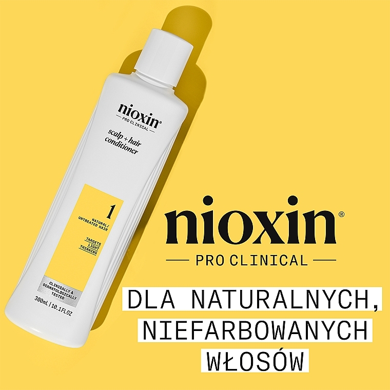 Бальзам для догляду за шкірою голови і тонким волоссям - Nioxin Pro Clinical System 1 Scalp + Hair Thickening Conditioner — фото N2