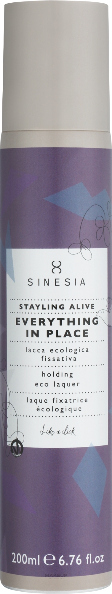 Еколак середньої фіксації для волосся - Sinesia Stayling Alive Everything In Place — фото 200ml
