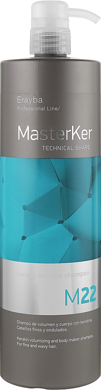 Шампунь для объема с кератином М22 - Erayba Volume Shampoo — фото N3