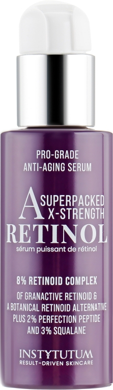 Концентрированная сыворотка с ретинолом против старения кожи - Instytutum A-Superpacked X-strength Retinol Serum  — фото N4