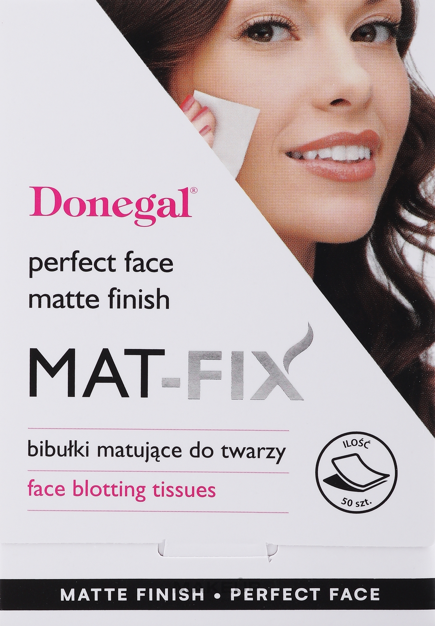 Матирующие салфетки для лица - Donegal Face Blotting Tissues Mat-Fix — фото 50шт