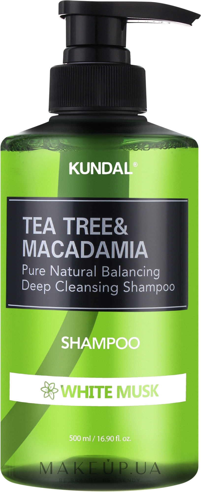 Шампунь "White Musk" - Kundal Tea Tree & Macadamia Deep Cleansing Shampoo — фото 500ml