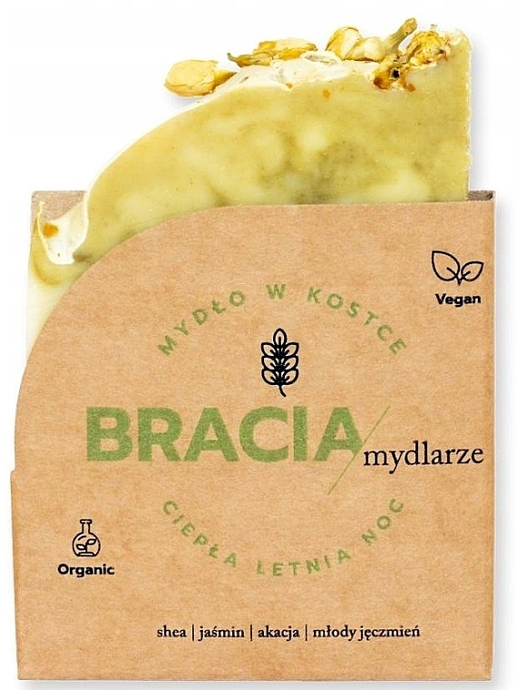 Твердое мыло с жасмином и акацией - Bracia Mydlarze Solid Soap Warm Summer Night — фото N1