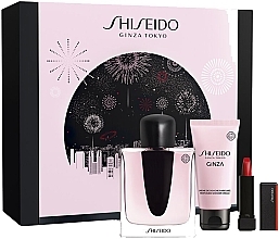 Духи, Парфюмерия, косметика Shiseido Ginza - Набор (edp/90ml + sh/cr/50ml + lipst/2,5g)