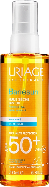 Сонцезахисна суха олія для тіла - Uriage Bariesun Dry Oil Very High Protection SPF50+ — фото N3
