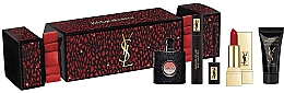 Духи, Парфюмерия, косметика Yves Saint Laurent Black Opium - Набор (edp/7.5ml + mascara/2ml + lipstic/1g+moist/5ml)