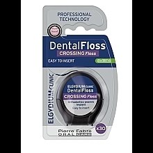 Зубная нить для ортодонтических аппаратов и имплантатов - Elgydium Clinic Dental Floss Crossing Floss Cool Mint — фото N1