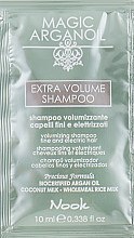 Шампунь для об'єму тонкого і ослабленого волосся - Nook Magic Arganoil Extra Volume Shampoo (пробник) — фото N1