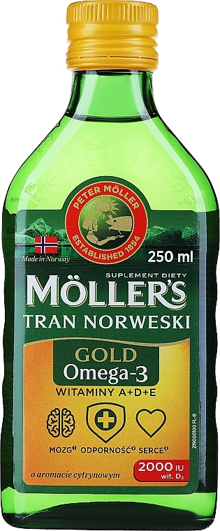 Харчова добавка з ароматом лимона "Tran Norweski Gold" - Mollers — фото N1