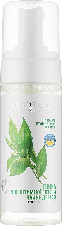 Пінка для інтимної гігієни з олією чайного дерева - Bioton Cosmetics Nature — фото N1