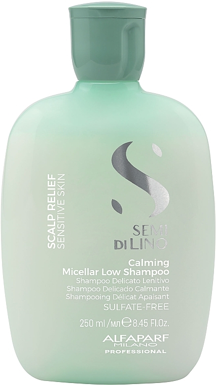 Успокаивающий мицеллярный шампунь - Alfaparf Semi Di Lino Scalp Relief Calming Micellar Low Shampoo — фото N1