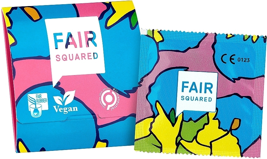 Презерватив тонкий, з натурального латексу, 1 шт. - Fair Squared Ultimate Thin Vegan Condoms — фото N1