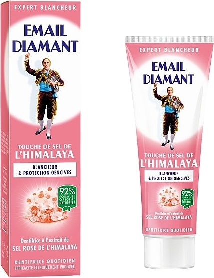 Отбеливающая зубная паста с гималайской солью - Email Diamant L'Himalaya — фото N1