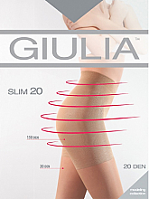 Колготки для жінок "Slim" 20 den, tabaco - Giulia — фото N1