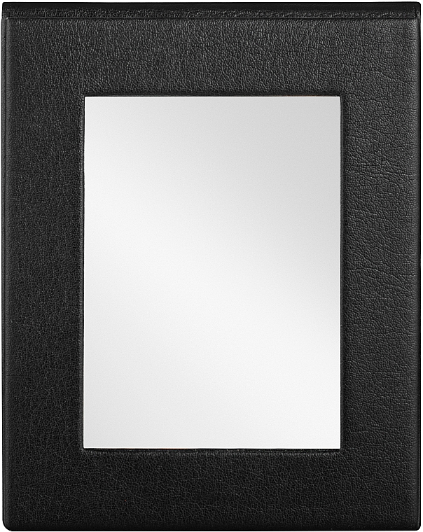 Зеркальце карманное раскладное, черное - MAKEUP Pocket Mirror Black — фото N2