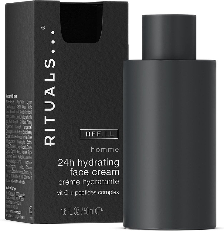 Крем для лица - Rituals Homme 24h Hydrating Face Cream (сменный блок)  — фото N1