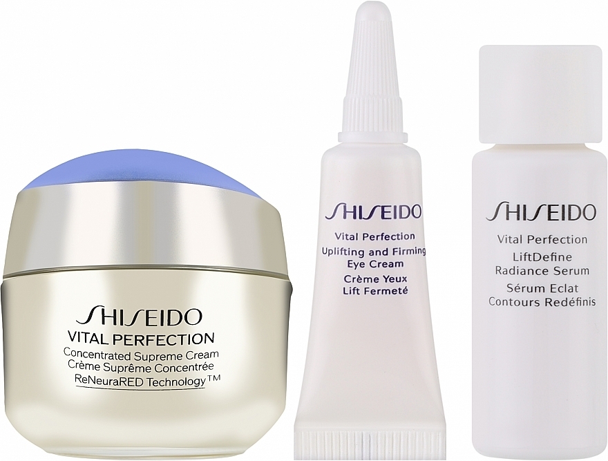 УЦЕНКА Набор - Shiseido Vital Perfection Supreme (f/cr/30ml + serum/7ml + eye/cr/3ml) * — фото N4