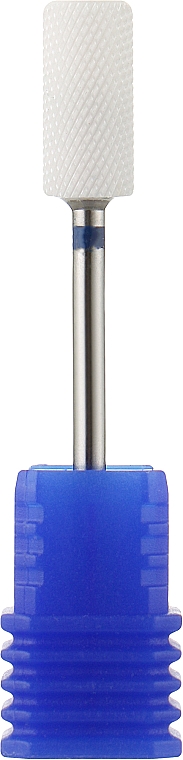 Фреза керамическая, цилиндр, безопасные кромки, синяя, 6,5 мм - Head The Beauty Tools