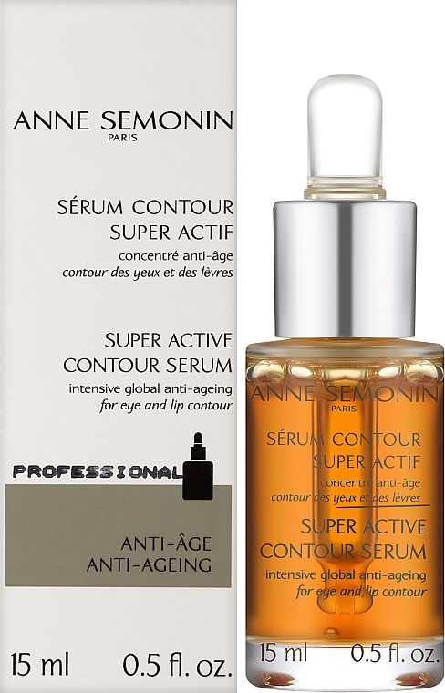 Антивозрастная сыворотка для кожи вокруг глаз и губ - Anne Semonin Super Active Contour Serum — фото N2