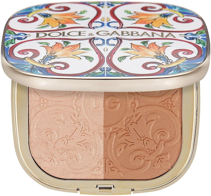 Хайлайтер-румяна - Dolce & Gabbana Solar Glow Illuminating Powder Duo — фото N1